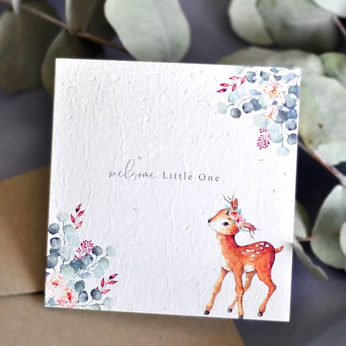 New Baby Plantable Gift Card - Deer